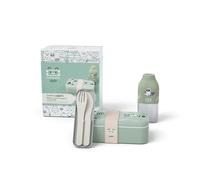 Monbento - Coffret cadeau avec boîte à déjeuner MB Foodie Raccoon, Gourde MB Positive S et Couverture Pocket Color pour enfants