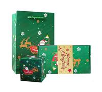 Coffret cadeau Explosion For Mon Ey 2023 Nouvellement Merry Christmas Boîte cadeau Explosion pour Mon Ey et Anniversaire Po P Up Explosion Boîte cadeau pour femme formelle (Vert, D)