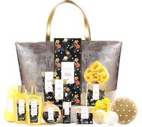 Coffret Cadeau Femme - 15pcs Coffret De Bain,Parfum Tropical Avec Le Beurre De Karité, Boules De Bain, Idée Cadeau Pour L'anniversaire Et Des Fêtes Cadeau Fête Des Mères, Cadeau Noël