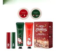 Coffret Cadeau Femme,Cadeau Noel Femme,2 Crèmes pour les Mains, 2 Baumes à Lèvres, 2 Crèmes pour les pieds Craquelés pour les Mains,Pour Maman, Sœurs, Amies