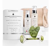 Coffret Cadeau Femme/Homme Anniversaire BIO |Crème Hydratante Visage Collagène, Rétinol, Vitamine C,E+Acide Hyaluronique Serum Bave d'Escargot |Soins Anti-rides Naturel |Kit Gua Sha+Rouleau de Jade