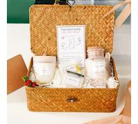 Coffret Cadeau Femme Premium | Soin du Corps et Bien-être | Panier Tressé Réutilisable et Carte Personnalisable | Idée Cadeau Original et Utile | Cadeau de Noël, Mariage, Saint-Valentin, Anniversaire