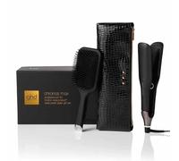 ghd - Coffret lisseur cheveux ghd Chronos Max - Fer à lisser professionnel (Noir) - Brosse et pochette incluses - Coiffage 3x plus rapide, sans dommage - Plaques larges, cheveux longs, épais, bouclés
