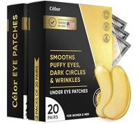 Coffret cadeau Gold Beauty - 6 gels sous les yeux - 4 draps visage