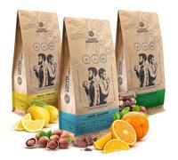 Coffret Cadeau Grains de Café Coffee Broastery 3x1kg - Set de Café Fraîchement Torréfié Artisanalement - Arabica de Qualité Supérieure, Arôme Intense et Saveur Unique - Idéal pour Machine et Espresso