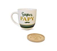 Coffret cadeau grande tasse et sous-tasse Le Café de Papy