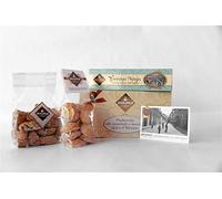 Coffret Cadeau Gustoso - Nougat Classique L'Aquila 200g, Biscuits Amaretti 200g, Biscuits Au Chocolat Tozzetti 200g - Dolci Aveja