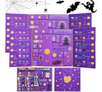 Coffret cadeau Halloween compte à rebours en cristal Reiki, Calendrier de l'Avent Halloween 2025 - Cristaux mystiques, Magie de la guérison et du transfert d'énergie, Coffret cadeau (2PCS)