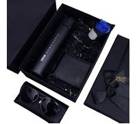 Coffret cadeau homme lunettes de soleil avec affichage numérique de la température /portefeuille/thermos coffret cadeau ensemble