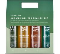 Coffret Cadeau Hommes - Lot Gel Douche, Idée Cadeau Hommes Gels Douche Naturels Sans Sulfate 4 X 500 Ml - Menthe, Citron Et Chêne, Bois De Cèdre Et Sel De Mer, Vegan, Fabriqué En Angleterre