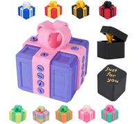 Coffret Cadeau Humoristique Adulte, Boite Cadeau Surprise Doigt, Coffrets Cadeaux Agaçant Imprimé en 3D, Coffrets Surprise pour Noël, Anniversaire (E)