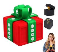 Coffret Cadeau Humoristique Adulte, Boite doigt d'honneur,Boîte à Surprise Farce et Attrape 3D Coffrets Cadeaux Agaçant Imprimé en 3D, Coffrets Surprise pour Noël, Anniversaire (Rouge-vert)