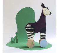 Coffret cadeau jouet en bois l'okapi