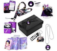 Coffret Cadeau Jungkook J-Hope Jin Jimin RM Suga V, Produits Dérivés K-Pop Arm-y, Festa YetToCom Butter Proof, Cartes Photo, Porte-clés, Support en Acrylique(Black-Festa)