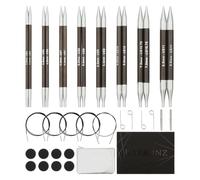 KnitPro Coffret Deluxe aiguilles circulaires interchangeables Karbonz 3,50-8,00 mm coloré