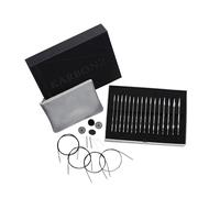 Coffret cadeau KnitPro Deluxe, aiguilles circulaires interchangeables Karbonz, 3,50-8,00 mm plus accessoires, 26-41630, coloré