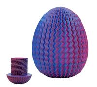 Coffret Cadeau Labyrinthe, boîte à énigmes Labyrinthe pour Argent, boîte à énigmes imprimée en 3D, boîte Labyrinthe secrète Ovale, Emballage Cadeau Puzzle pour Billets et pièces (Violet)