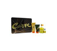 Coffret cadeau Liz Claiborne Curve 4 pi ces (Eau de Cologne en spray + Mini + Apr s-rasage + Gel douche et cheveux) pour homme 127 ml