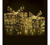 Coffret Cadeau Lumineux, 120+100 microled, Usage extérieur, Blanc Chaud, Santa's House by Kooper