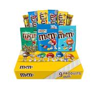 M&M's Coffret Cadeau - Box Gourmande 9 Produits Variés | Biscuits, Crispy, Peanut, Caramel Salé & Minis - Idée Cadeau Chocolat