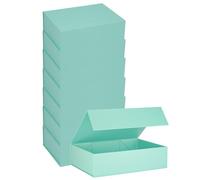 Coffret Cadeau Magnétique Vert Avec Fermeture Magnétique Paquet De 8 Boîtes De Rangement Pliables Rectangulaires, Parfait Pour Les Anniversaires, Pâques, Saint-Valentin Et Fêtes De Bureau.