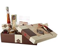 Coffret Cadeau Magnifico - Millefiori au miel 250g, Nougat classique de L'Aquila 200g, Liqueur Amaro des Abruzzes 20cl, Biscuits au Cœur de Cerise Noire 200g, Biscuits au Chocolat Tozzetti 350g, Amandes au Sucre 200g, Ferratelline au Chocolat Noir 10