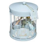 Coffret cadeau ""Manège Folk"" cage D13cm - Atmosphera createur d'interieur - Bleu