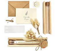Coffret cadeau mariage pour jeunes mariés, Emballage cadeau argent élégant avec fleurs séchées, carte de vœux et tube à essai, Idées cadeau argent originales pour offrir de l'argent au mariage