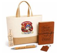 Coffret Cadeau Mon truc à moi : C'est l'Opéra Mon truc à moi - Activité | Sac Cabas Coton et Jute 18 L, Carnet, Stylo Bambou, Porte-Clés, Marque-Page | 5 Pièces | Idée Cadeau Mélomane Noël Départ