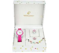 Coffret cadeau Montre Fille Rose - Parure de Bijoux Marguerite- Collier-Bague- Bracelet