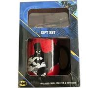 Pyramid International Coffret cadeau Batman avec tasse, dessous de verre et porte-clés dans une boîte cadeau de présentation (motif Batman Comics
