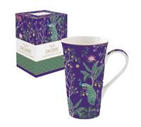 Coffret cadeau mug XXL 600ml - EASYLIFE - Porcelaine - Violet - Lavable au lave-vaisselle