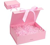 Coffret Cadeau N¿Ud Avec Couvercle - Rose, Adapté Aux Anniversaires, Mariages, Noël, Saint-Valentin, Thanksgiving