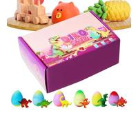 Coffret cadeau - Oeufs Dino | Jouets de dinosaures à couver - Ensemble de 30 pour remplir le nid de Pâques, cadeaux de fête d'anniversaire pour , récompenses, ensemble de jouets magiques pour l