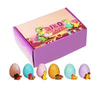 Coffret cadeau - Oeufs Dino | Jouets de dinosaures à couver - Ensemble de 30 pour remplir le nid de Pâques, cadeaux de fête d'anniversaire pour , récompenses, ensemble de jouets magiques pour l