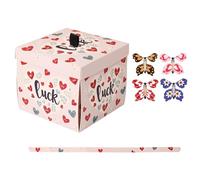 Coffret cadeau - Papillon en papier | 12,7 cm | Boîte cadeau papillon avec papillons volants | Cadeau créatif de Saint-Valentin | Surprise inoubliable pour la famille, les amis et les amoureux