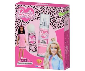 Coffret cadeau parfum enfant GIRL eau de toilette + brume senteur coco-vanille-fleurs blanches Fabriquée en France Barbie™ @2025 Mattel.