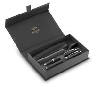 Coffret cadeau - PARKER - IM Duo - Stylo Plume et Bille - Finition laquée noire - Pointe moyenne