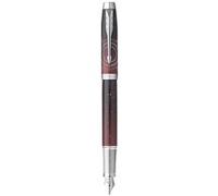 Coffret cadeau Parker IM Premium Portal Stylo plume avec Encre bleue Plume moyenne Dégradé de Rouge Rouge G