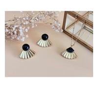 Coffret cadeau parure éventail noir