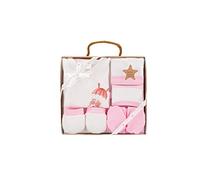 Coffret cadeau pour bébé: ensemble 5 pièces, modèle Paracaidista, rose