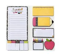 Coffret cadeau pour enseignant avec transferts de messages amusants et étiquettes amovibles, autocollant amovible de forme unique, idée cadeau pour enseignant à domicile