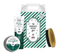 Coffret cadeau pour homme de Monsieur BARBIER | Coiffant & Nourrissant | Naturel, Vegan, Français | Cire coiffante, Baume de Soin & Brosse 2-en-1 barbe et cheveux | Pour une coiffure à toutes épreuves