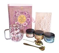 COFFRET CADEAU POUR LA PLUS PRÉCIEUSE MAMAN - 3 thés premium + Tasse + Infuseur + Cuillère + Carte de voeux - Idée cadeau Fête des mères, Anniversaire - TÉTI