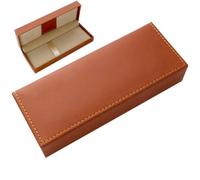 Coffret cadeau pour stylos en cuir synthétique, étui de rangement vide pour crayons, boîte de collection pour stylos simples, conteneur d'affichage pour stylos, fournitures scolaires de bureau pour