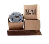 Coffret cadeau pour votre décapsuleur en acier inoxydable, décapsuleur en cuir véritable de baseball, décapsuleur magnétique et récupérateur de capsules - Gadget cool pour les adolescents et cadeau