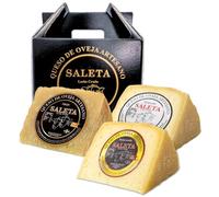 Coffret Cadeau Premium Fromage Espagnol | Fromage de brebis | Plateau de Fromages | 3 variétés: affinés, semi-affinés et fumés | Assortiment à offrir "Pack Be Cheese 750 g" | Coffret Gourmet