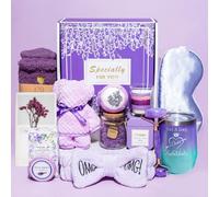 Coffret Cadeau Relaxant pour Femme - Panier Violet de Soins Personnels - Idée Cadeau Unique pour Anniversaire et Amitié