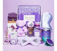 Coffret Cadeau Relaxant pour Femme - Panier Violet de Soins Personnels - Idée Cadeau Unique pour Anniversaire et Amitié
