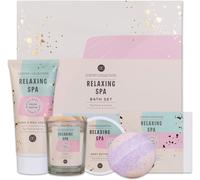 Coffret Cadeau Relaxing Spa Pour Femmes 5 Pièces - Coffret De Bain Avec Bougie Parfumée, Savon, Crème Pour Les Mains, Beurre Corporel Et Bombe De Bain- Coffret Bien-Être Pour Femmes Et Filles